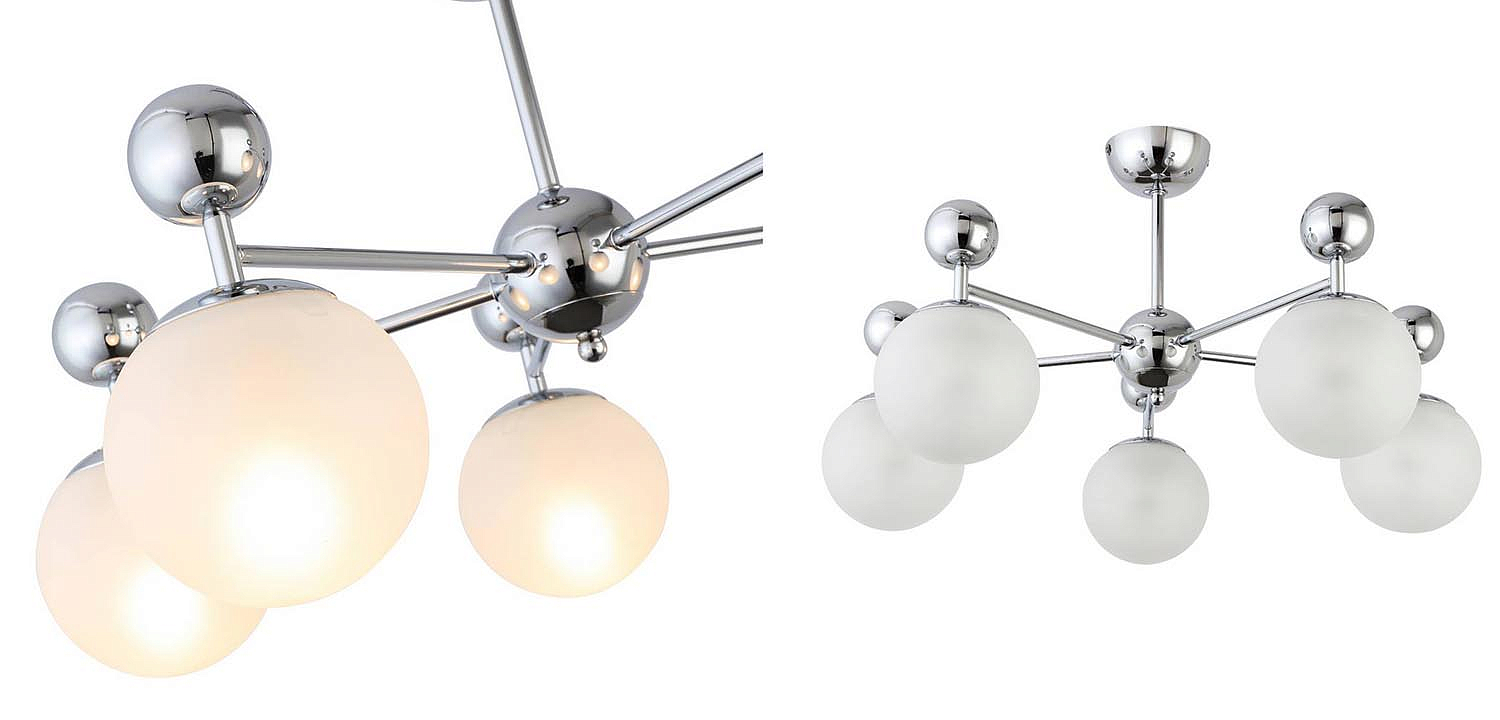 Потолочная люстра Demian Chrome Chandelier Потолочная люстра Demian Chrome Chandelier - Loft-Concept в Челябинске