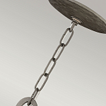 Люстра подвесная с широким белым текстильным абажуром и вертикальными декоративными элементами Hinkley варинант исполнения - 7 | Loft Concept в Челябинске