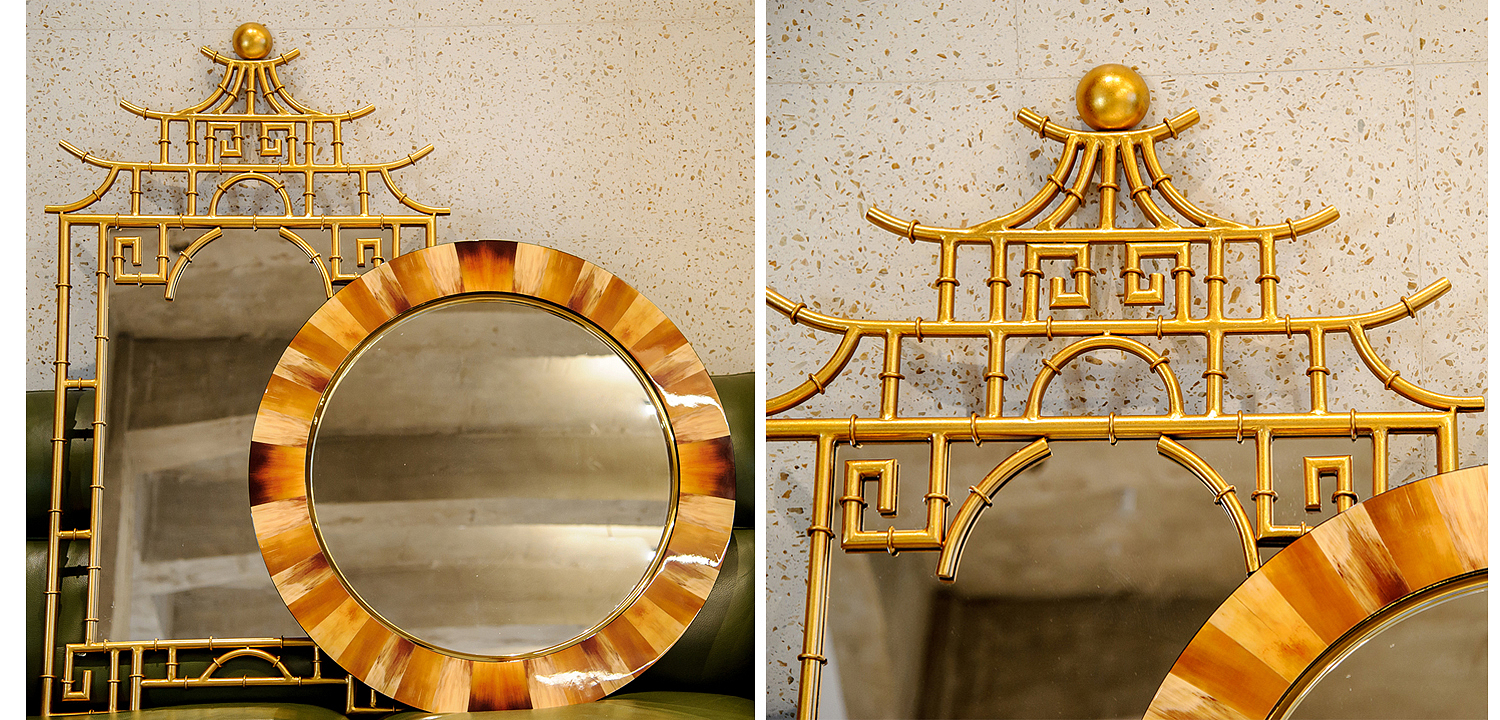 Зеркало Pagoda Mirror Gold 128 Зеркало Pagoda Mirror Gold 128 - Loft-Concept в Челябинске