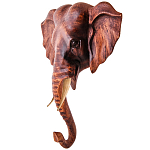 Панно из дерева голова слона Panel With Animals 30 варинант исполнения - 2 | Loft Concept в Челябинске
