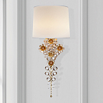 Бра с цветочным основанием и тканевым абажуром Tugella Flower Lamp варинант исполнения - 2 | Loft Concept в Челябинске