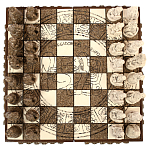 Шахматы  из  камня Cargador del Tiempo Chess Мексика ручная работа варинант исполнения - 2 | Loft Concept в Челябинске