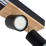 Потолочный светильник черный GAVIN WOOD варинант исполнения - 2 | Loft Concept в Челябинске