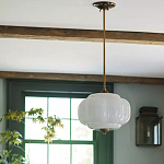 Подвесной светильник с абажуром из молочного стекла Vintage Charm варинант исполнения - 3 | Loft Concept в Челябинске