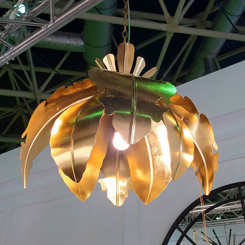 Подвесной светильник Tropical Leaves Hanging lamp Золотой Подвесной светильник Tropical Leaves Hanging lamp Золотой в Челябинске | Loft Concept