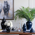 Ваза с крышкой однотонная Высота 31 см Chinoiserie Ceramics варинант исполнения - 3 | Loft Concept в Челябинске