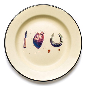 Тарелка Seletti I love u