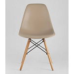 Пластиковый стул на ножках из массива бука Eames Beige варинант исполнения - 4 | Loft Concept в Челябинске