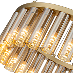 Люстра со стеклянными цилиндрическими плафонами Luminous Cylinders Amber Round варинант исполнения - 5 | Loft Concept в Челябинске