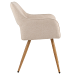 Стул в рогожке бежевого цвета NEASAN STOOL варинант исполнения - 5 | Loft Concept в Челябинске