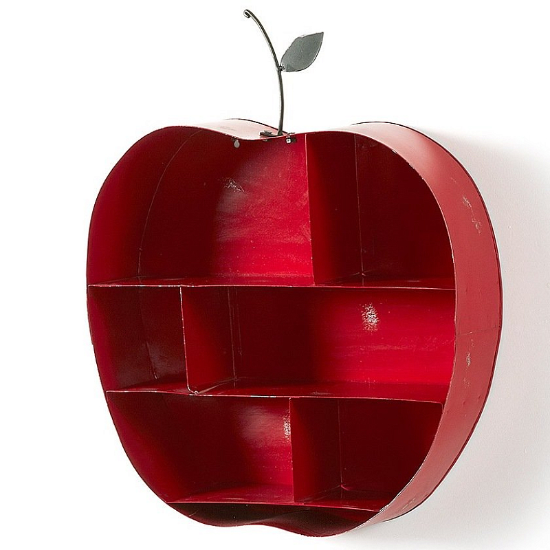 Полка Red Apple Красный Полка Red Apple Красный в Челябинске | Loft Concept