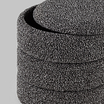 Пуф Three Gray в ткани букле серого цвета варинант исполнения - 5 | Loft Concept в Челябинске