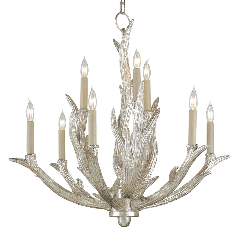 Люстра в виде рогов Rustic Antler Chandelier Серебряный Люстра в виде рогов Rustic Antler Chandelier Серебряный в Челябинске | Loft Concept