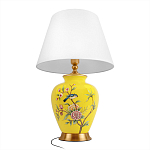 Настольная лампа желтая с изображением птиц Slip Away варинант исполнения - 9 | Loft Concept в Челябинске