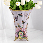 Декоративная ваза из фарфора с бронзовыми вставками Eden Garden варинант исполнения - 7 | Loft Concept в Челябинске