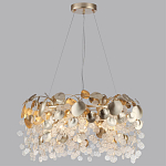 Люстра с декоративными подвесками из прозрачного стекла в форме монеток FAIRYTREE Light варинант исполнения - 8 | Loft Concept в Челябинске