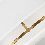 Потолочный светильник с двухслойным белым текстильным абажуром Hinkley варинант исполнения - 5 | Loft Concept в Челябинске