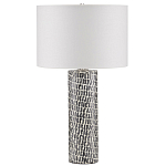 Настольная лампа с узором вдоль колоннообразного основания Scenic Surface варинант исполнения - 3 | Loft Concept в Челябинске