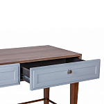 Стол письменный из массива бука с 2-мя ящиками серый Wenge Light варинант исполнения - 4 | Loft Concept в Челябинске