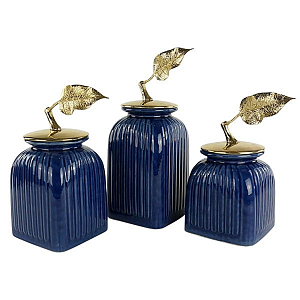 Декоративный сосуд Gold Leaf