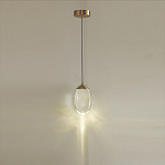 Подвесной светильник с плафоном в форме капли Crystal Transparent Drop варинант исполнения - 4 | Loft Concept в Челябинске