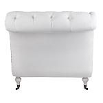 Кушетка белая с мягкой обивкой из велюра Michael Couch варинант исполнения - 3 | Loft Concept в Челябинске