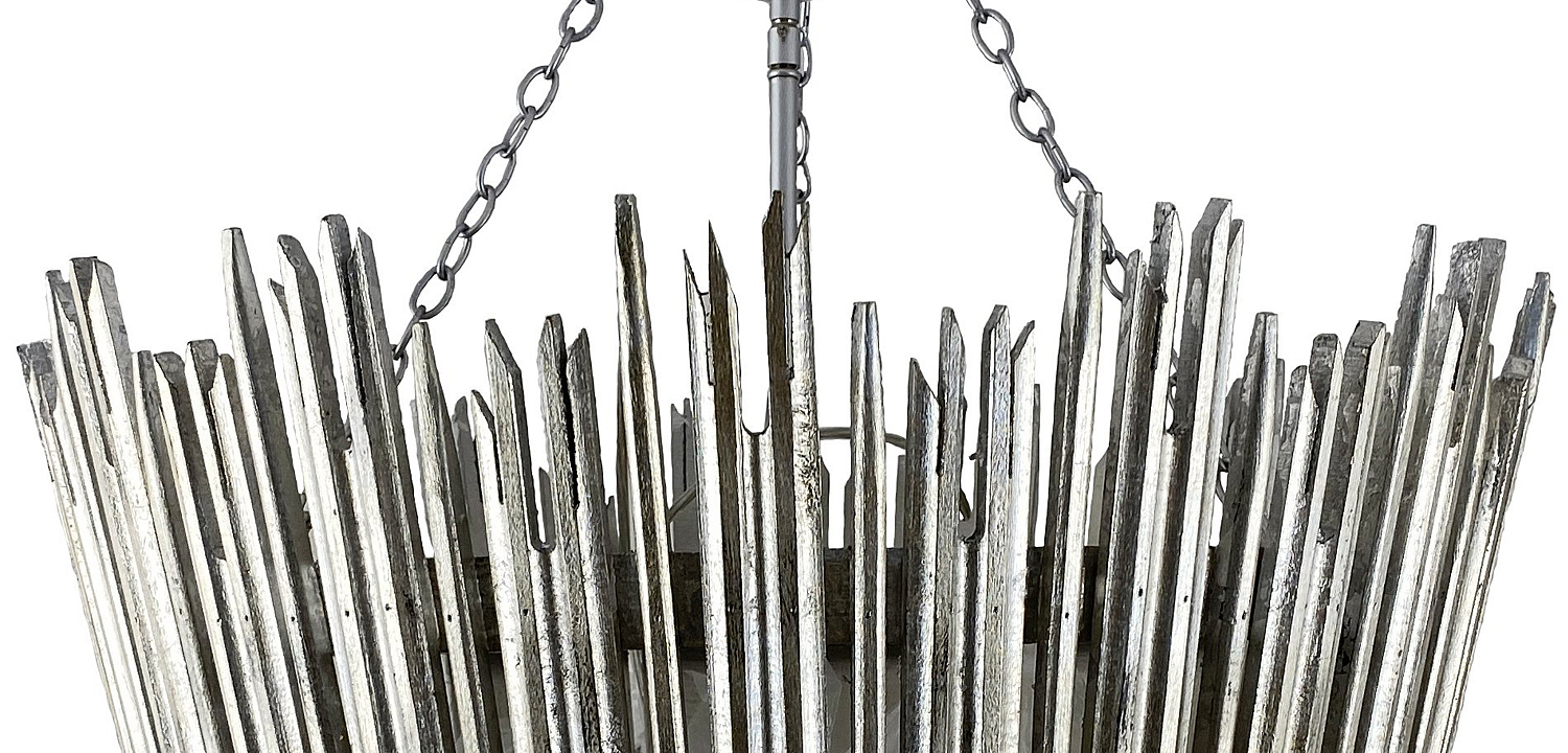 Люстра Ragna Silver Wooden Rods Chandelier Люстра Ragna Silver Wooden Rods Chandelier - Loft-Concept в Челябинске