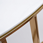 Консоль приставная полукруглая на основании золотого цвета Interior Accent варинант исполнения - 2 | Loft Concept в Челябинске