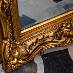 Зеркало настенное золотое с резным орнаментом Classic Ornament Mirror варинант исполнения - 3 | Loft Concept в Челябинске