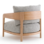 Кресло с каркасом из массива ясеня Deniaud Ash Grey Armchair варинант исполнения - 3 | Loft Concept в Челябинске