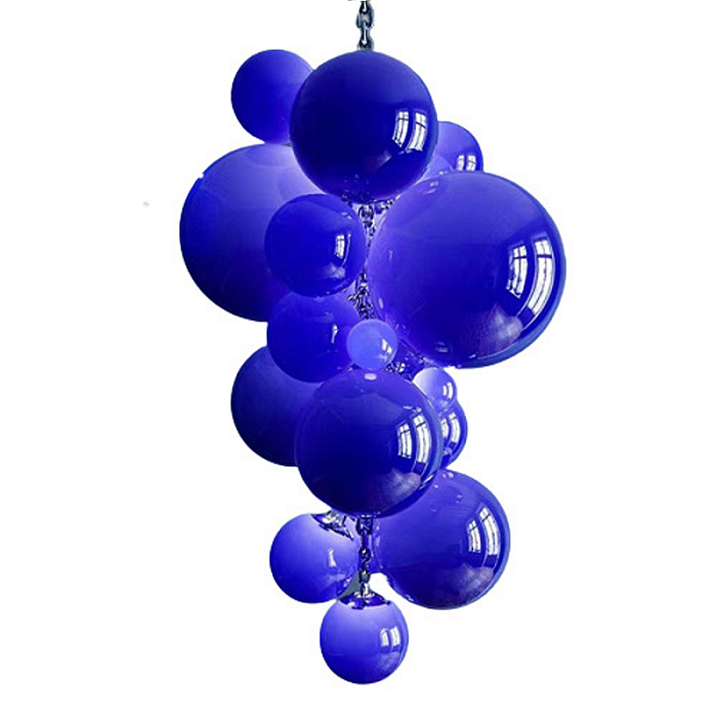 Люстра Grape Balls Синее стекло Сапфирово-синий Люстра Grape Balls Синее стекло Сапфирово-синий в Челябинске | Loft Concept