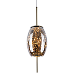 Подвесной светильник с гирляндой внутри стеклянного плафона Garland Glass Hanging Lamp варинант исполнения - 1 | Loft Concept в Челябинске