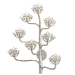 Бра серебряное в виде растения Silver Flower Glade варинант исполнения - 2 | Loft Concept в Челябинске