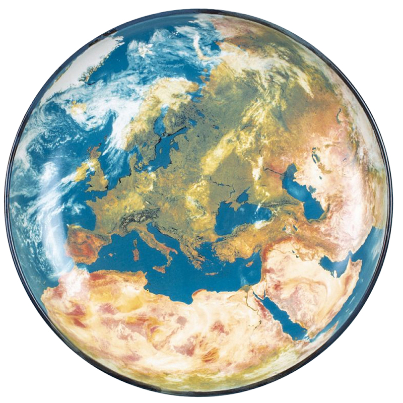 Блюдо Seletti Earth Europe Черный Синий Бежевый Блюдо Seletti Earth Europe Черный Синий Бежевый в Челябинске | Loft Concept