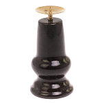 Подсвечник из натурального камня змеевик чёрного цвета Stone Candlestick варинант исполнения - 2 | Loft Concept в Челябинске