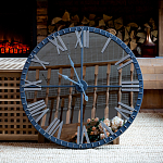 Часы настенные зеркальные с серебряным металлическим циферблатом Mirror Tower Clock варинант исполнения - 5 | Loft Concept в Челябинске