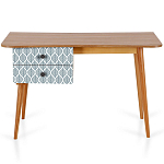 Письменный стол с принтом на ящиках Elise Desk варинант исполнения - 7 | Loft Concept в Челябинске