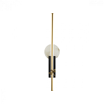 Бра с круглым плафоном из алебастра и бронзовой декоративной стрекозой 65 Alaris  варинант исполнения - 1 | Loft Concept в Челябинске