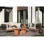 Садовый диван из тикового дерева и веревок Оreon варинант исполнения - 7 | Loft Concept в Челябинске