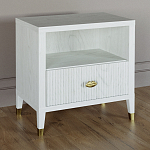 Прикроватная тумбочка с полкой Elsa Dreams White варинант исполнения - 1 | Loft Concept в Челябинске