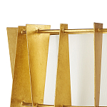 Потолочный светильник круглый с каркасом в форме треугольников и тканевым абажуром Brutal Light варинант исполнения - 2 | Loft Concept в Челябинске