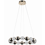 Светодиодная кольцевая люстра Crystal Globule Chrome Chandelier Gold варинант исполнения - 2 | Loft Concept в Челябинске