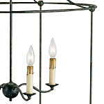 Подвесной светильник в виде черного фонаря Big Black Lantern варинант исполнения - 1 | Loft Concept в Челябинске