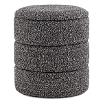 Пуф Three Gray в ткани букле серого цвета варинант исполнения - 1 | Loft Concept в Челябинске