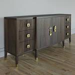 Большой Комод-буфет Elsa Dreams Walnut с ящиками варинант исполнения - 4 | Loft Concept в Челябинске