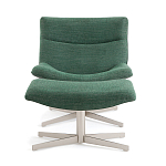 Кресло вращающееся с подставкой для ног зеленое Verdante варинант исполнения - 2 | Loft Concept в Челябинске