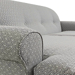 Трехместный диван Garner Grey Ornament Sofa варинант исполнения - 3 | Loft Concept в Челябинске
