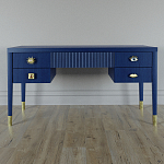 Письменный стол с 4-мя ящиками Elsa Dreams Blue варинант исполнения - 5 | Loft Concept в Челябинске