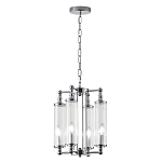 Люстра 4-мя прозрачными цилиндрическими плафонами Jeanette варинант исполнения - 3 | Loft Concept в Челябинске