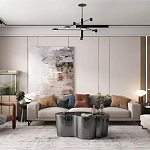 Дизайнерский журнальный стол зеркальный волнистой формы Gytep варинант исполнения - 1 | Loft Concept в Челябинске